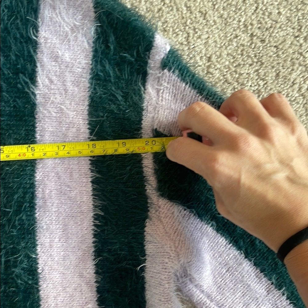 Blank NYC Striped Sweater - Green and Purple - Picture 6 of 8